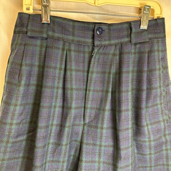 Vtg. Ganto 100% Pure Wool School Girl Skort Skirt Academia Y2K Women’s 6 Plaid - Picture 3 of 13